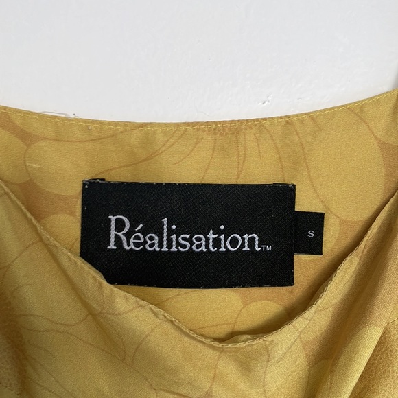 Réalisation Par Christy Silk Mini Dress in Sunflower - Picture 4 of 5